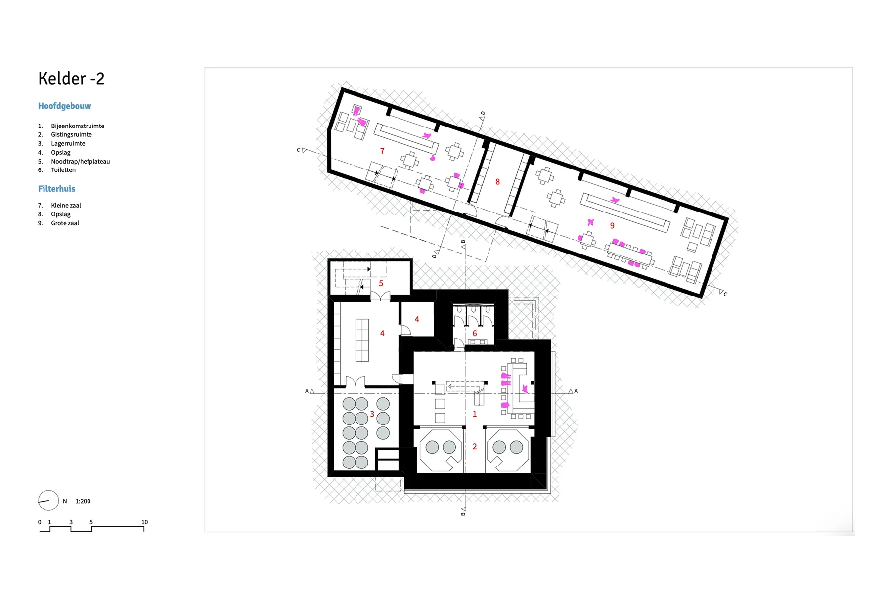Plattegrond kelder 2 brouwerij Nijmegen